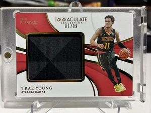 2018-19 Trae Young (Rookie Year) Immaculate Patch ST-TYG - Player Worn /99 - Picture 1 of 3