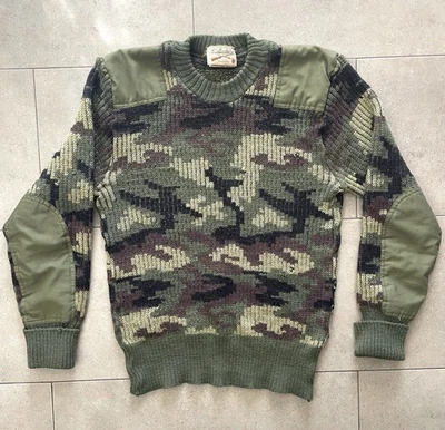 Suéter de Caza Inglaterra De Colección Años 60 Envejecido Cabela Para Hombres Camuflado 100% Lana S/M Foto 1 de 4