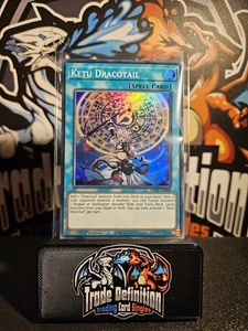 Tarjeta YuGiOh JUSH-EN008 Ketu Dracotail: primera edición súper rara como nueva - Imagen 1 de 1