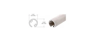 CRL Quick Connect Stabilizing Aluminum Sleeve, L 6", D 1-1/2" Tubing - Picture 1 of 4
