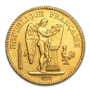 1848-1849 France Gold 20 Francs Lucky Angel Avg Circ - Picture 1 of 2