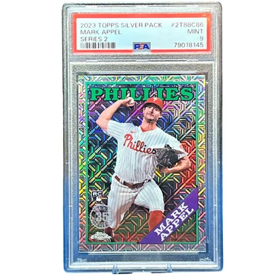 2023 Topps 系列 2 Mark Appel 银包 Mojo 折射器 RC #2T88C86 | PSA 9!🔥 — 第 1/4 张图片