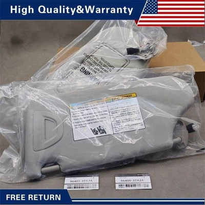 OEM 2013 2014 2015 2016 2017 2018 Nissan Altima Sun Visor Gray pair W/Light pair Foto 1 de 4
