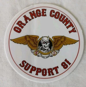 81 Hell's Angels Orange County Support Decal/Sticker Licensed Devil Skeleton 3.5 - Picture 1 of 3