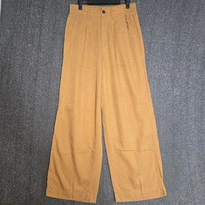Madewell Neale Trouser Pants in Drapeweave Size 6 Toffee Tan 29x29 - Picture 1 of 12
