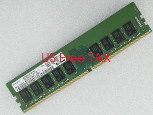 SAMSUNG 16GB DDR4 2400 MHz ECC UDIMM RAM 2Rx8 PC4-19200 M391A2K43BB1-CRCQ 288pin - Picture 1 of 4