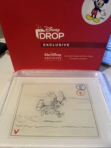 Walt Disney Archives Collection Sketch Minnie Mouse Drop Exclusive Image A3 New - Picture 1 of 4