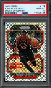 Sobre de la suerte Panini Prizm 2021 Prizm #174 Pascal Siakam/8 PSA 10 Pop 1 - Imagen 1 de 2