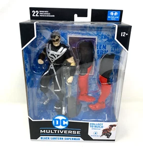 DC Multiverse Blackest Night Black Lantern Superman BAF 7" Figure McFarlane Toys - Picture 1 of 6