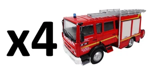 Lot de 4 Camions de pompiers Miniatures 1/43 Renault VI S180 SDIS Haute Savoie - Imagen 1 de 11