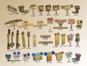 NIKO Rollapparate Laufrollen für Laufrohrsystem Schiebetorbeschläge Schiebetüre  - Bild 1 von 38