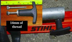 Strong non-strip T knob handle for Stihl KM Kombi models safety wingnut tommy - Picture 1 of 7