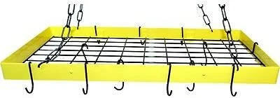 Estantes para ollas rectangulares Rogar Gourmet - acabado cobre, negro o acero martillado Foto 1 de 2