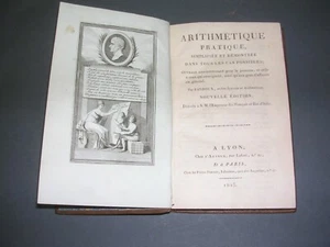 Mathématique Arithmétique Bardoux Arithmétique pratique, simplifiée 1813 reliure - Picture 1 of 8