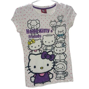 Sanrio Hello Kitty & Friends Graphic Tee | Size M | Pink Polka Dot Kawaii Shirt - Picture 1 of 4