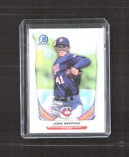 2014 Bowman Draft #CTP-19 Jose Berrios Chrome Top Prospects Refractors