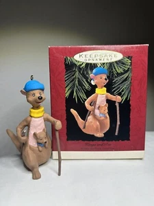 Vintage Hallmark Keepsake Ornament Disney ~ Winnie The Pooh ~ Kanga & Roo ~ 1993 - Picture 1 of 15