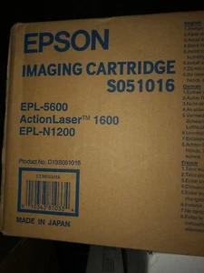 ORIGINAL EPSON : Toner NOIR S051016 pr EPL-5600 EPL-N1200 ActionLaser 1600 - Imagen 1 de 2