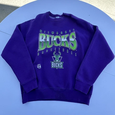 Vintage Milwaukee Bucks Crewneck Sweatshirt XL Cover