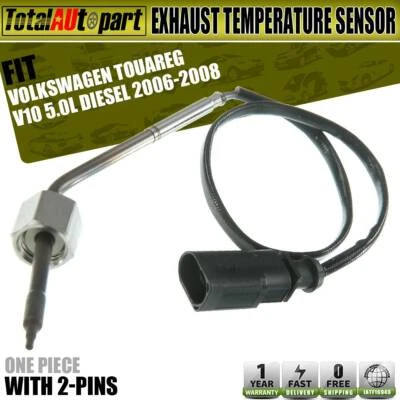 Sensor de temperatura de gases de escape para Volkswagen Touareg 2006-2008 V10 5,0 L diésel Foto 1 de 4