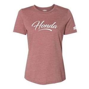 Factory Effex Women's Honda Script T-Shirt - Heather Mauve - Medium 27-87342 - Picture 1 of 4