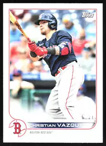 2022 Topps Boston Red Sox #BOS-6 Christian Vázquez - Imagen 1 de 2