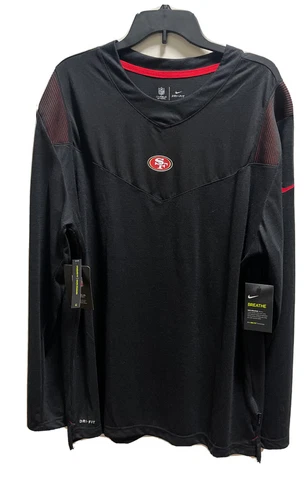 San francisco 49ers shirt xl adult unisex dri fit nike active wear new with tags Cover
