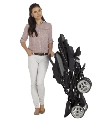 Graco Stadium Duo Tandem Pushchair - Black - Image 1 of 4