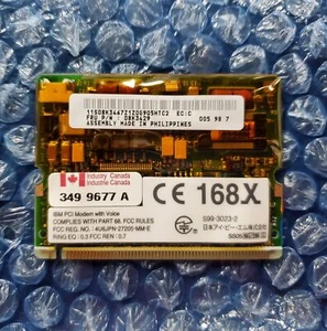 IBM 27L4988 08K3429 Analog Laptop 56K Mini PCI Modem with Voice - Picture 1 of 2