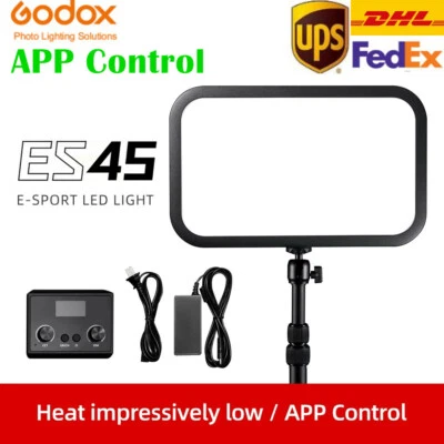 Godox ES45 E-Sports LED Video Light 2800K-6500K Mounting Rod APP Remote Control - Image 1 of 4