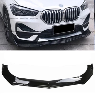 For BMW X1 X2 X3 X4 X5 X6 X7 Front Bumper Lip Spoiler Splitter Glossy Black - Изображение 1 из 4