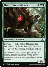 4 x Overgrown Armasaur (141/196) - Rivals of Ixalan - Common