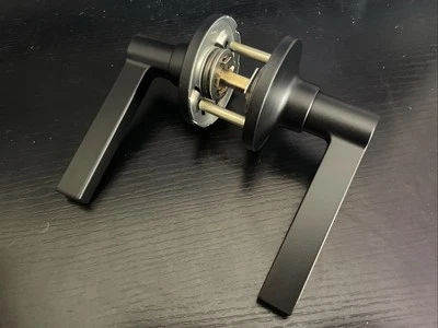 Schlage J10-SOL 622 Matte Black Solstice Passage Door Handle - Image 1 of 2