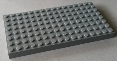 LEGO 1 x Platte Grundplatte Stein 8x16 dunkelgrau TOP - Bild 1 von 2