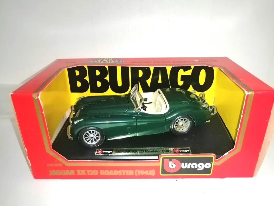 JAGUAR XK 120 ROADSTER 1948 COD.1502 BURAGO SCALA 1/24 - Immagine 1 di 3