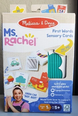Tarjetas sensoriales de desarrollo de Ms. Rachel primeras palabras Melissa y Doug Foto 1 de 4