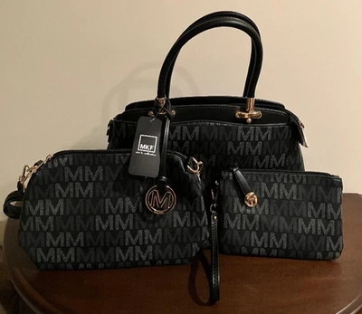 MKF коллекции Mia K. сумка/сумка с короткими ручками/браслет 3 изделия Дамская сумка сумочка комплект - новый! - Изображение 1 из 4