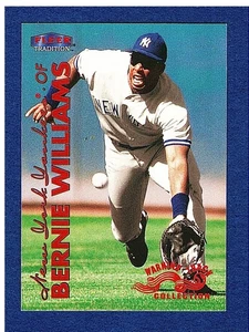 1999 Fleer Tradition Warning Track #22 Bernie Williams Yankees - Picture 1 of 2