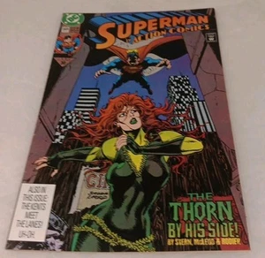 DC ACTION COMICS No 669 SUPERMAN in PAPER TRAIL! THE THORN BY HIS SIDE! - Picture 1 of 5