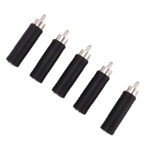 5x 6.35mm 1/4 inch Mono Female Jack to  Male Plug Audio Adapter Cable5719 - Picture 1 of 3