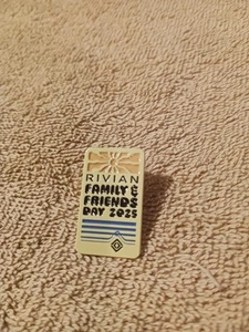 Enamel Pin Rivian Family & Friends Day Souvenir 2025 Normal Plant Illinois - Picture 1 of 2