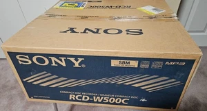 SONY RCD-W500C COMPACT DISC RECORDER NEW OLD STOCK Vintage Electronics - Picture 1 of 4