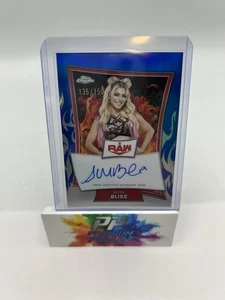 2025 WWE Topps Chrome Red Brand Autograph Blue Refractor Alexa Bliss Ungraded - Picture 1 of 2