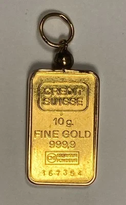 10 克金条套装 14K 边框和 Bale。 0.4 盎司 AGW。 — 第 1/3 张图片