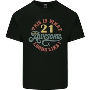 21st Geburtstag 21 Jahre Alt Toll Looks Like Herren Leichte Baumwolle T-Shirt - Bild 1 von 9