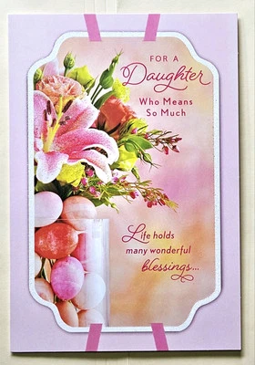 ¡Feliz Pascua! ¡Para una hija!/ Saludo. Tarjeta Gran Formato (+ Envel. 8x5,5") Foto 1 de 4