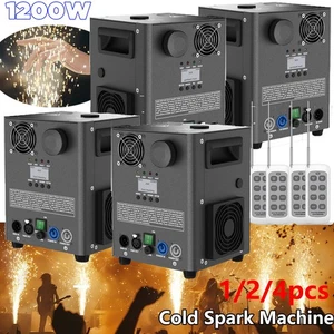 1200W Cold Spark Machine Stage Effect DMX Firework Machine Club Wedding Show - Picture 1 of 13