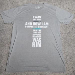 The Chosen T Shirt Large Herren Cross Graphic T Kurzarm grau - Bild 1 von 6