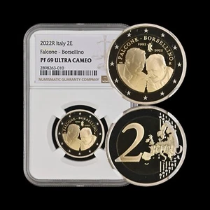 ITALY. 2022, 2 Euro, R - NGC PF69 - Falcone & Borsellino, Mafia Judges - Picture 1 of 5