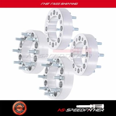 Колесные распорки 2 дюйма толщина 9/16 дюйма x 18 130 CB для Dodge Ram 2500 Ford F-250 8x6,5 (4) - Изображение 1 из 4